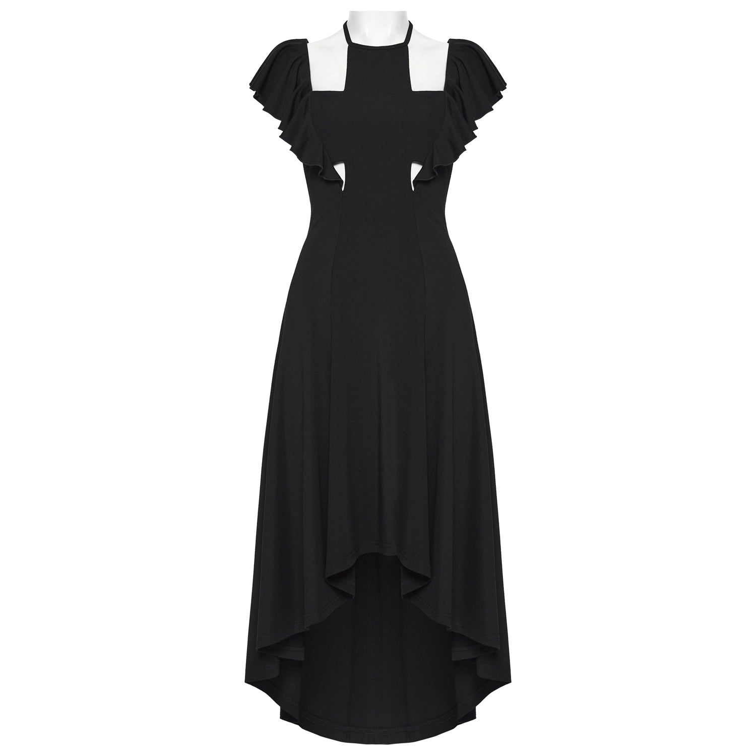 Vestido Midi Asimétrico con Cut-outs