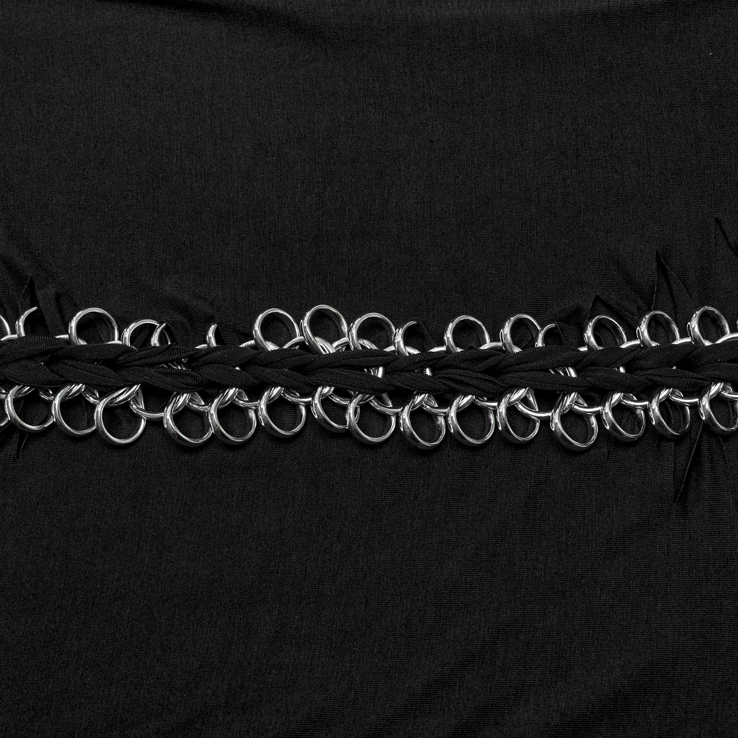Camiseta Gótica de Esqueleto con Espalda de Anillas