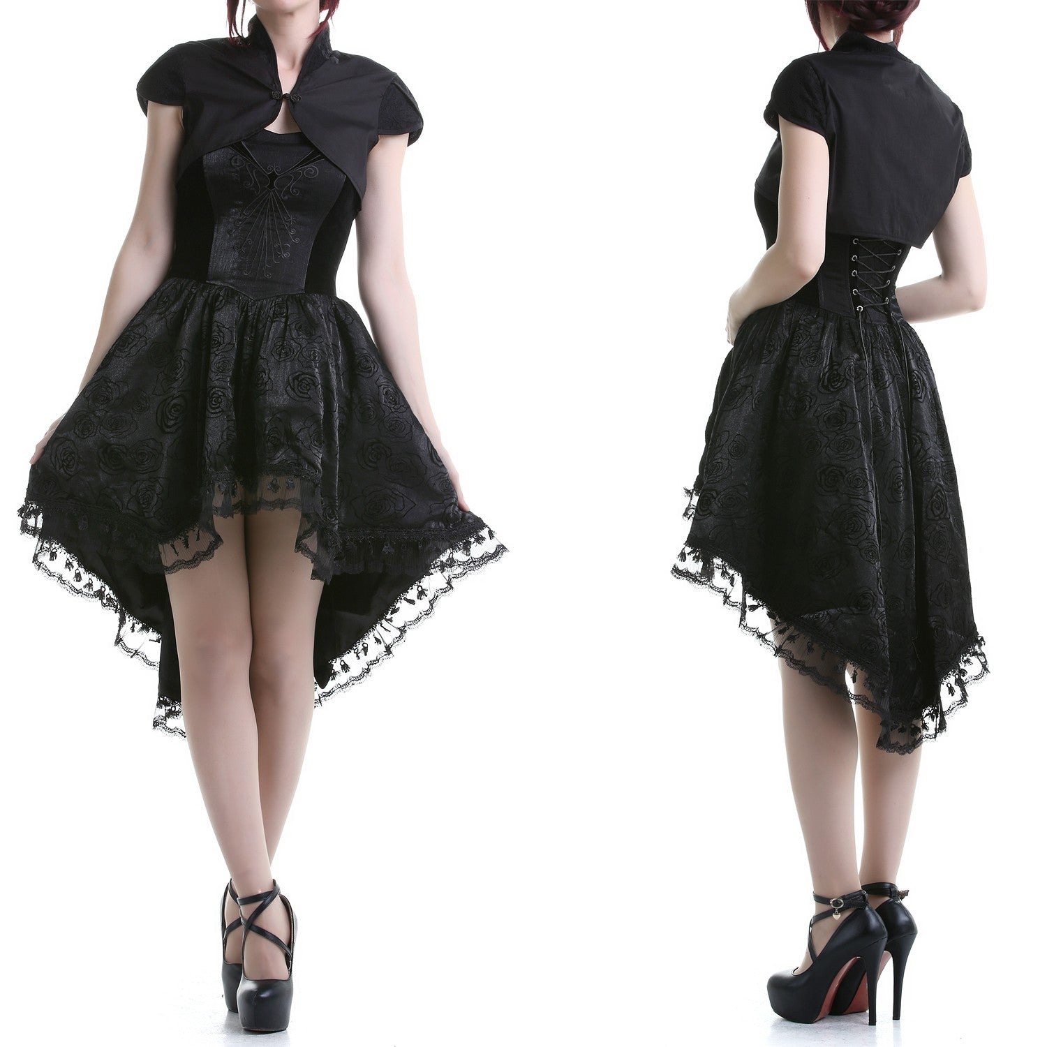 Bolero Negro Cuello Mao