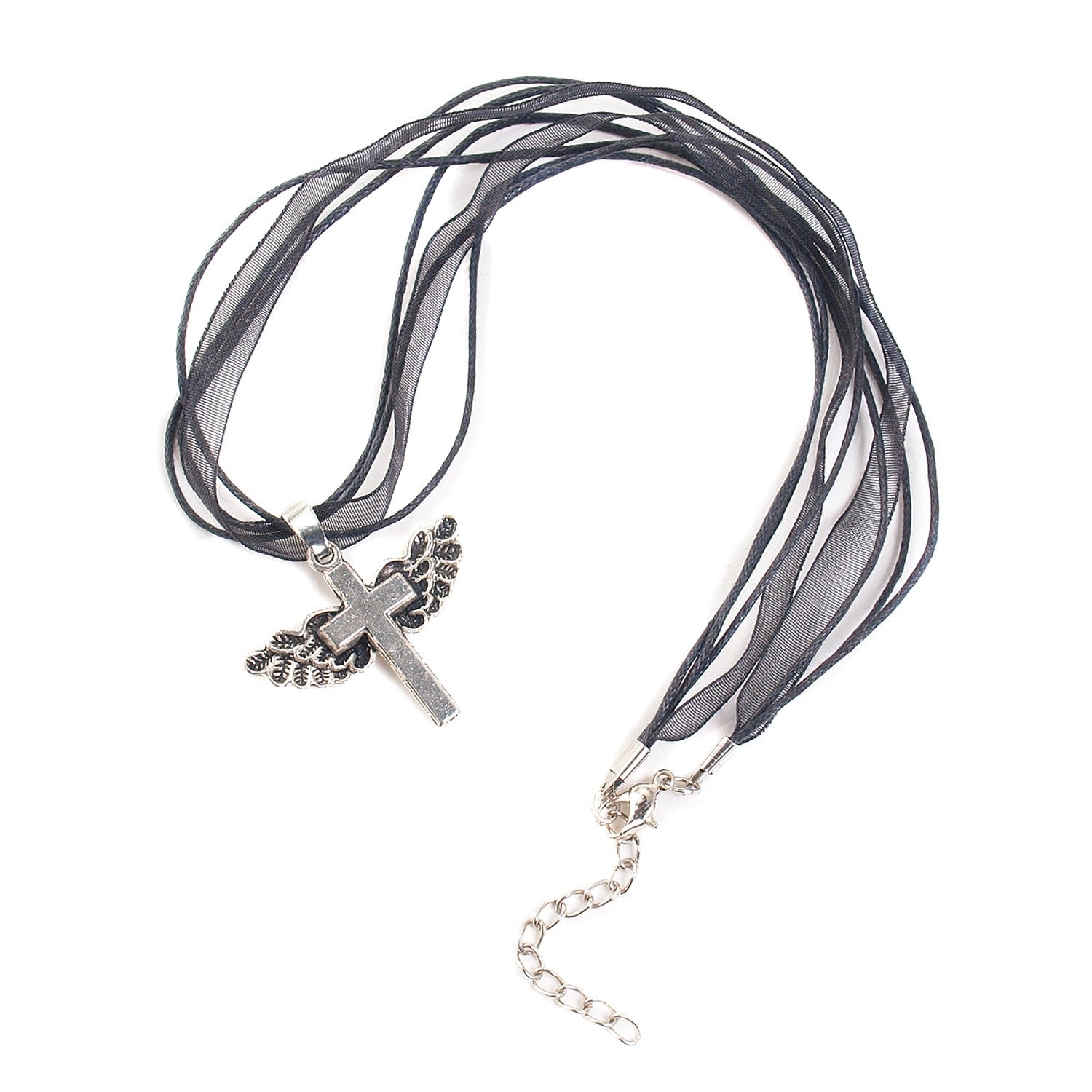 Collar con Cruz y Alas