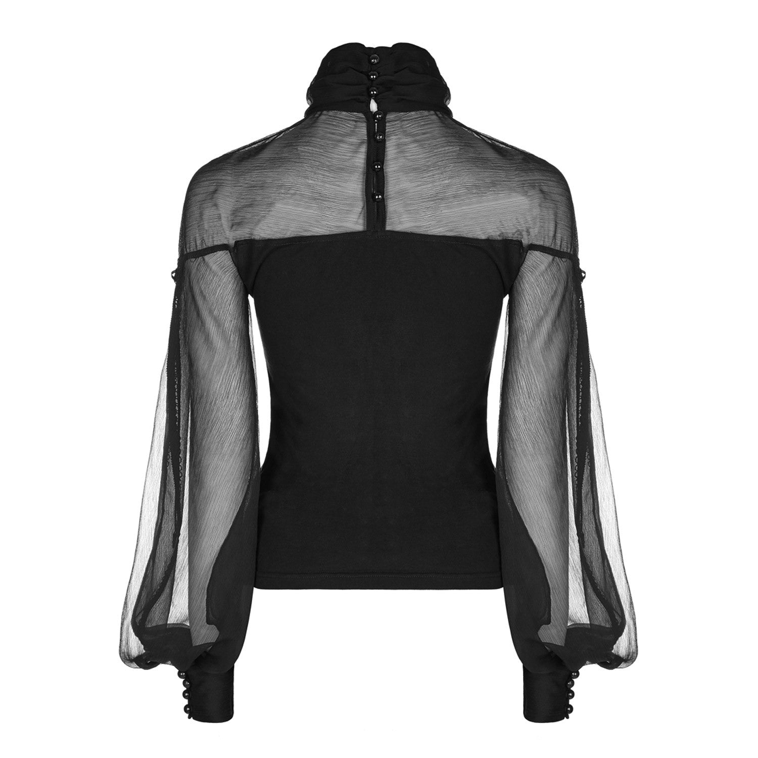 Camiseta Mangas Abombadas Transparentes