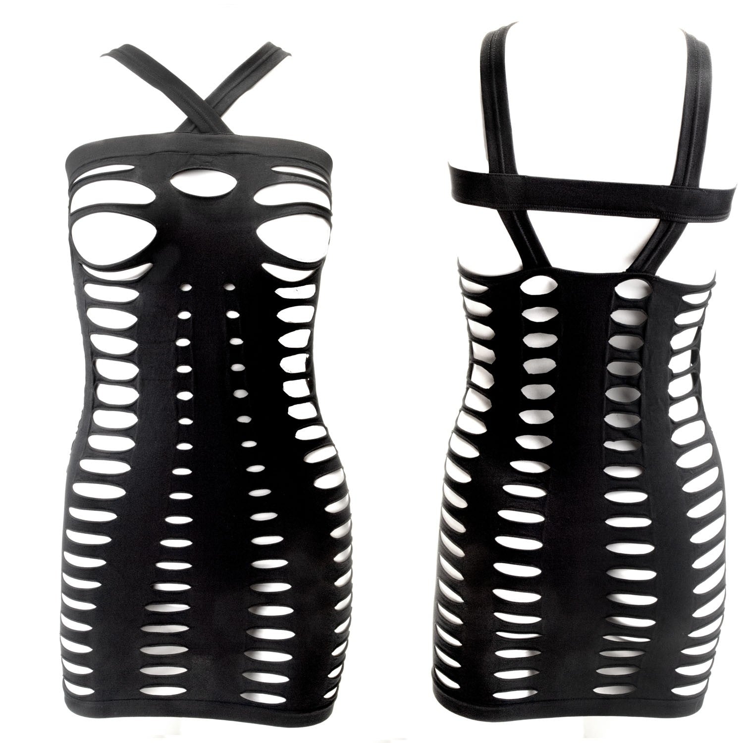 vestido con agujeris