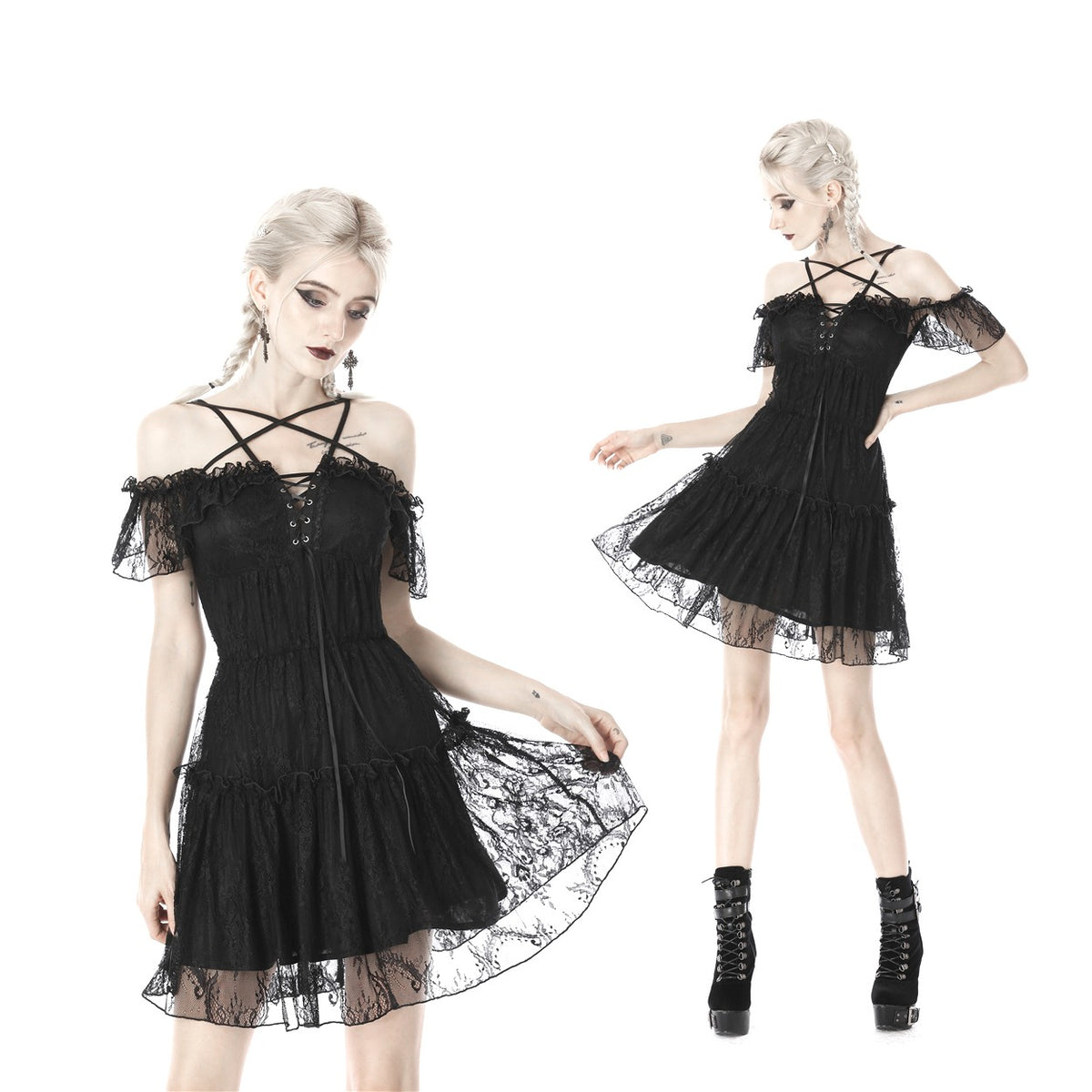 VESTIDO ELEGANTE GOTICO