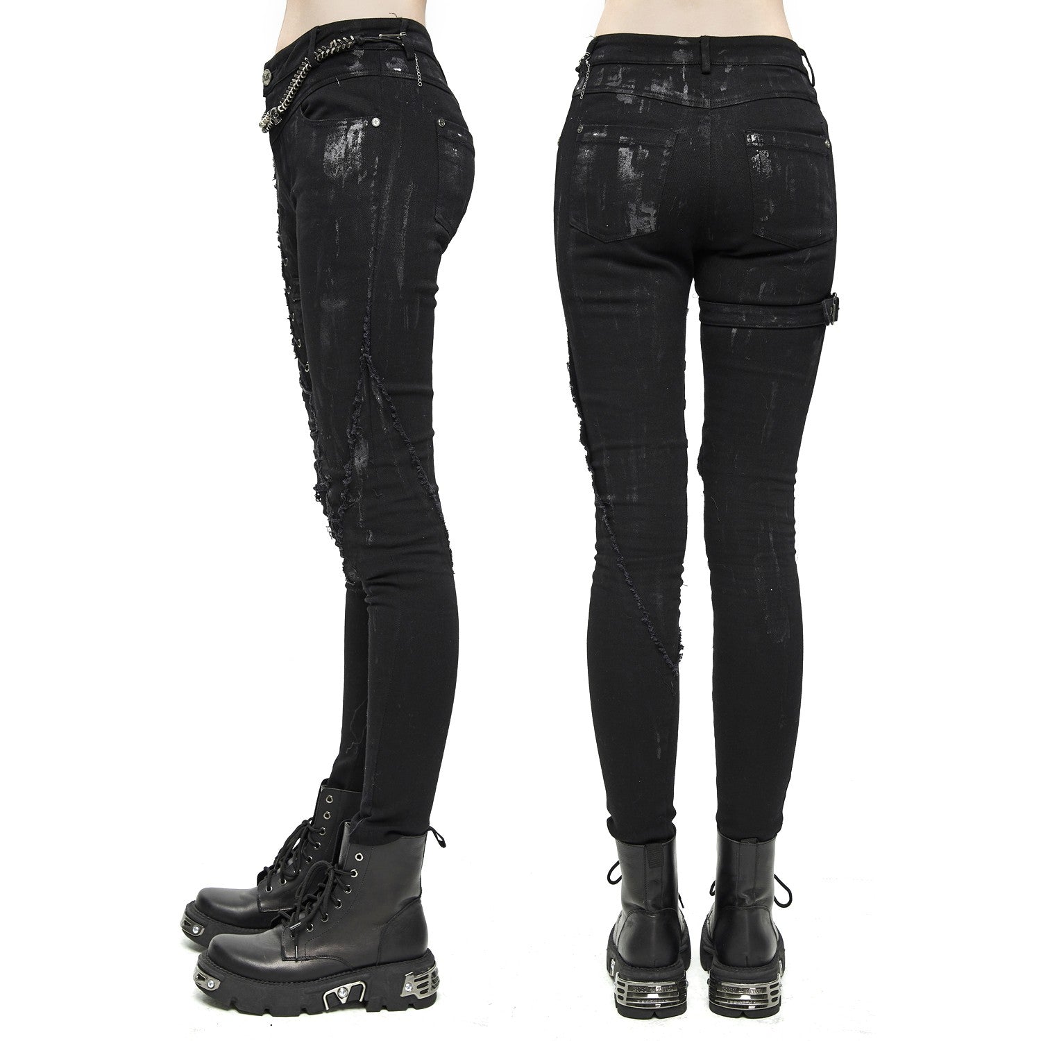 PANTALÓN MUJER CON CRUZADOS