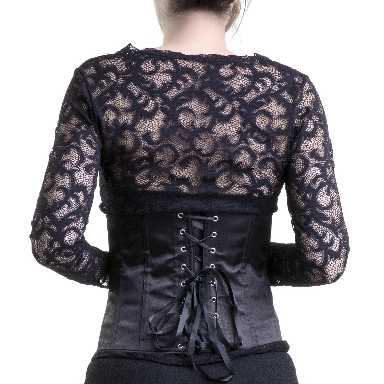 corset bajo pecho negro