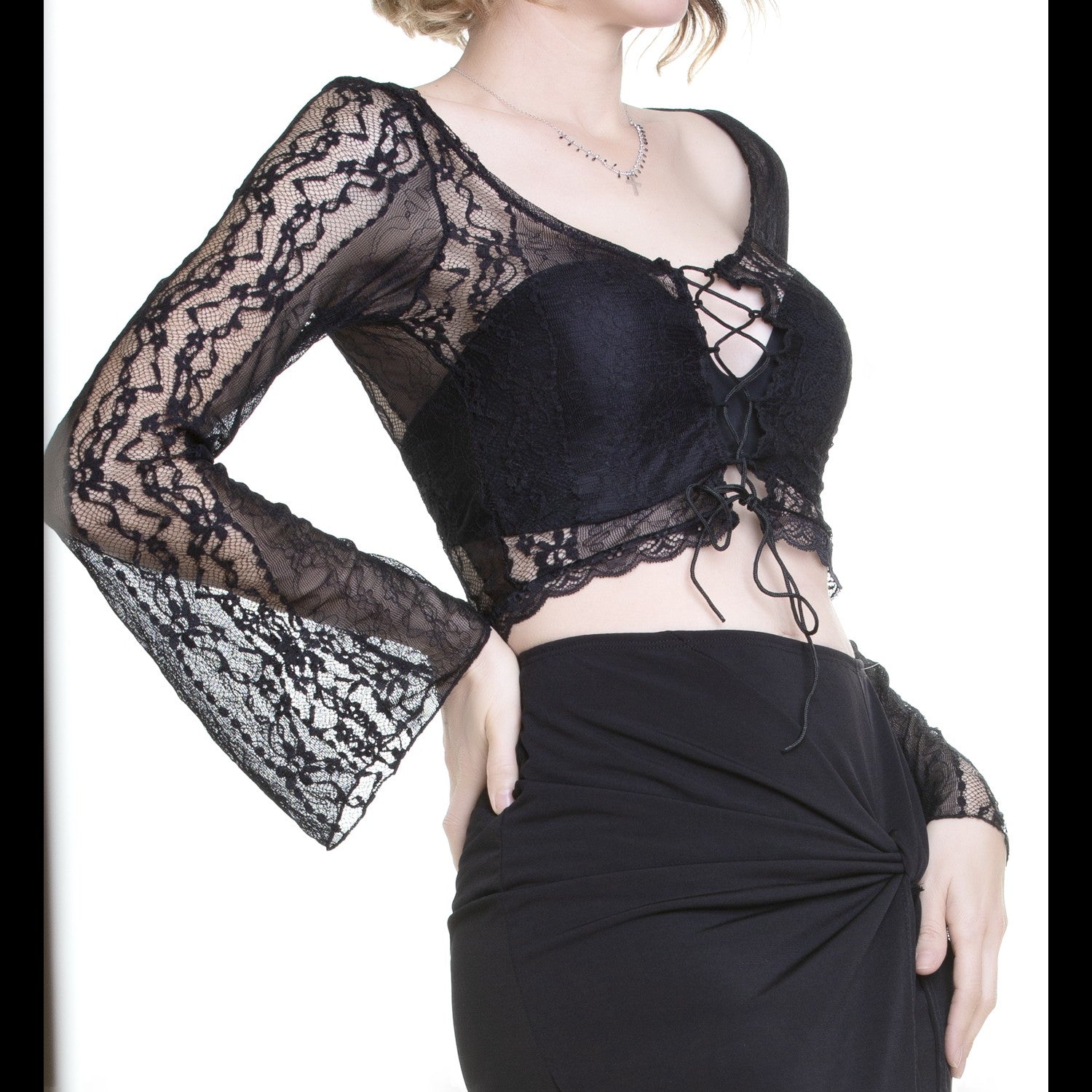 Top Encaje Transparente