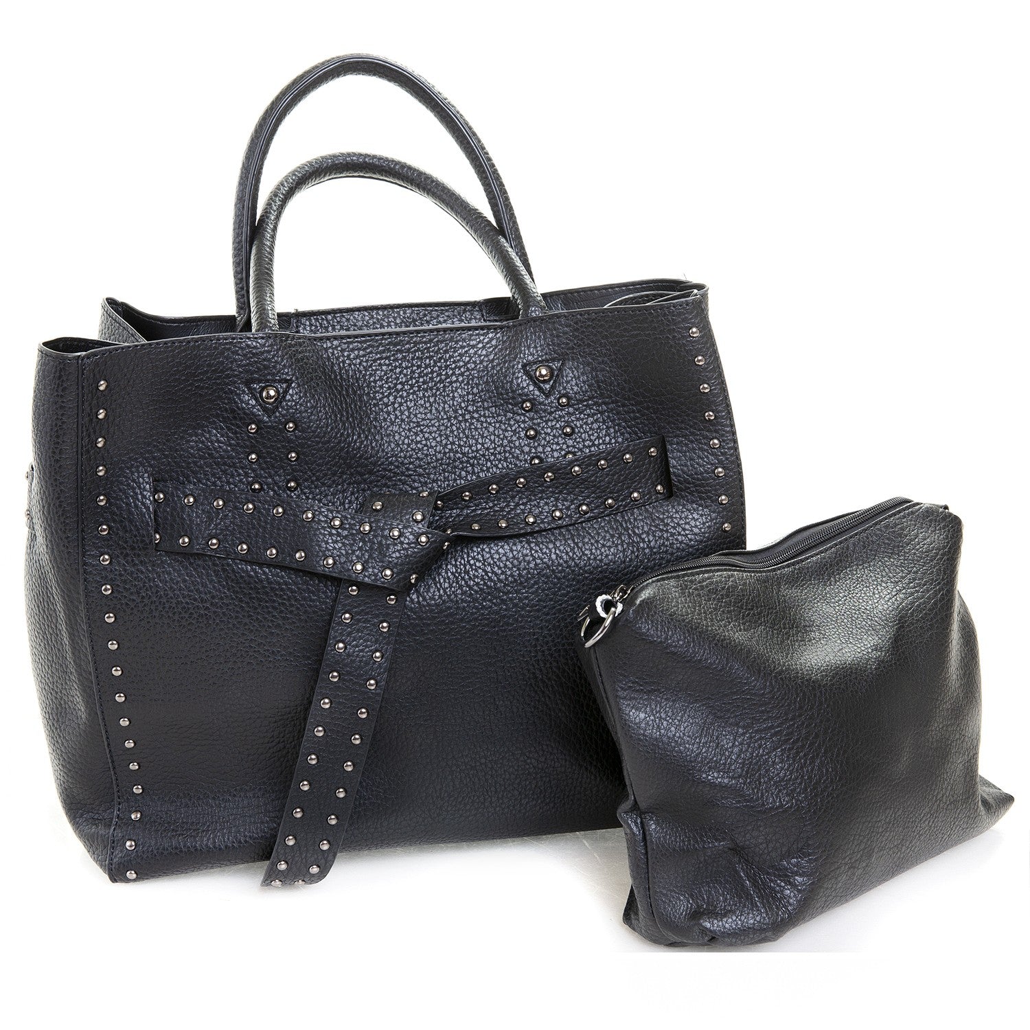 Conjunto Bolso Grande Tachuelas