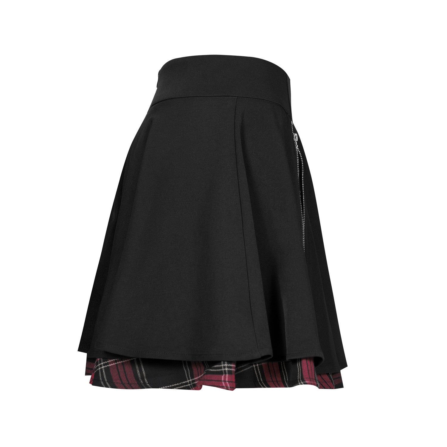 Tartan Skirt with Zippers