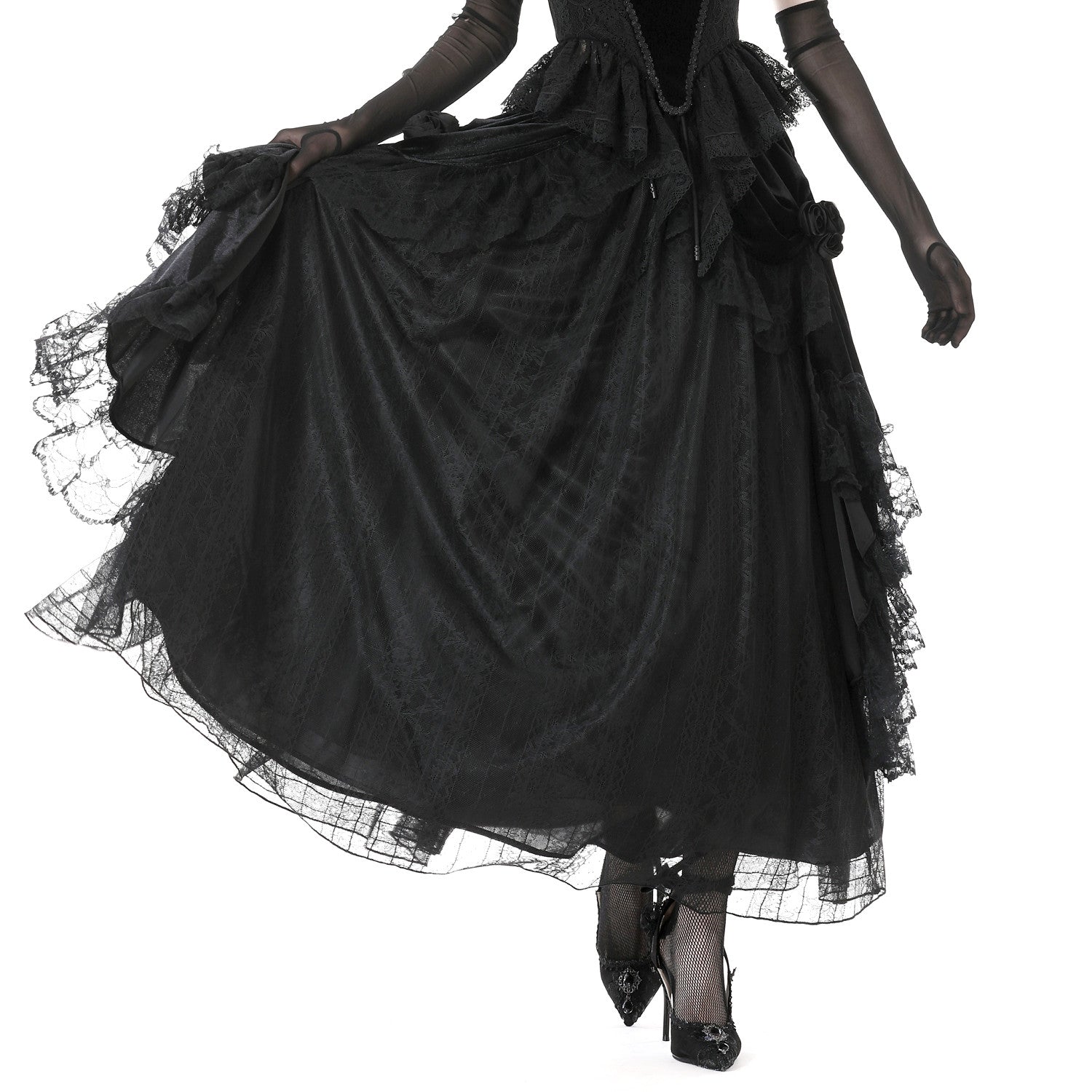 Elegant Skirt with Lace