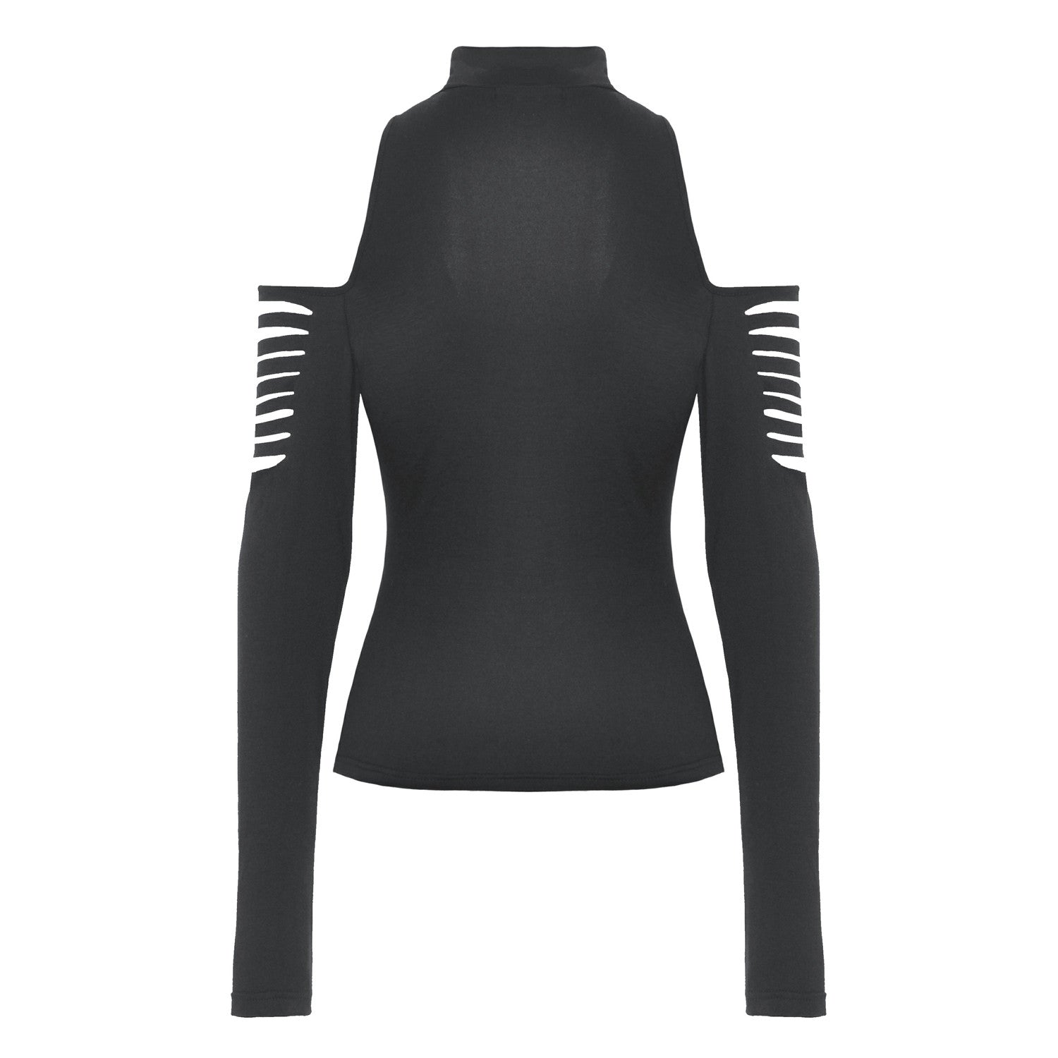 T-shirt with ripped sleeves