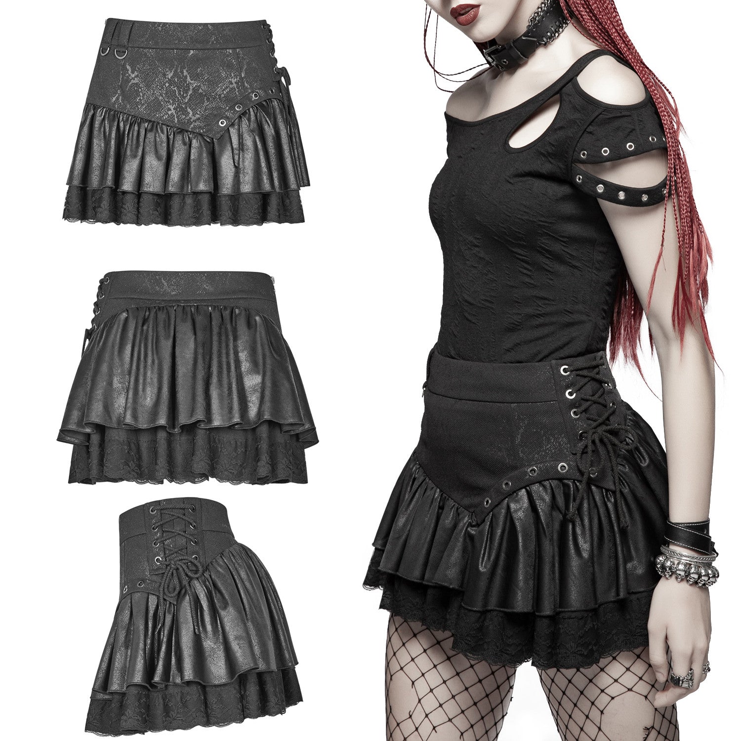 Miniskirt with crossover