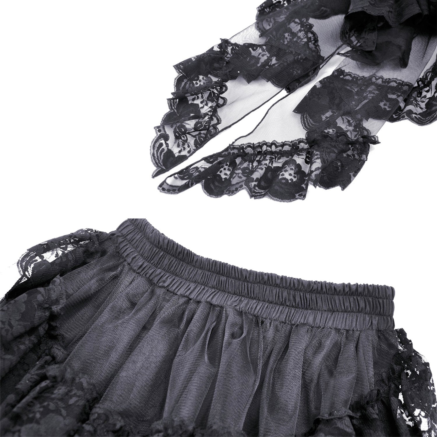 Elegant Skirt with Lace