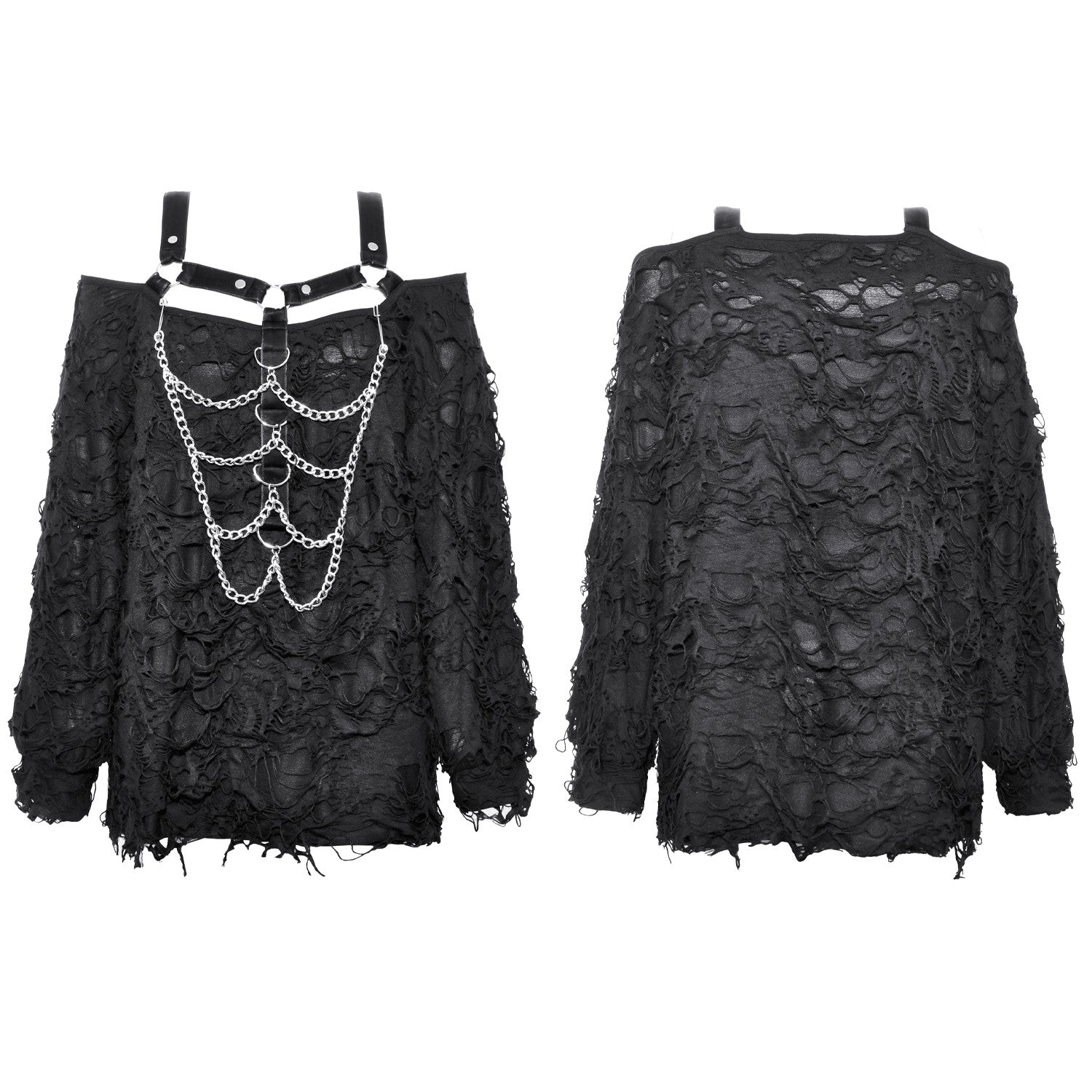 Loose T-shirt with Chains