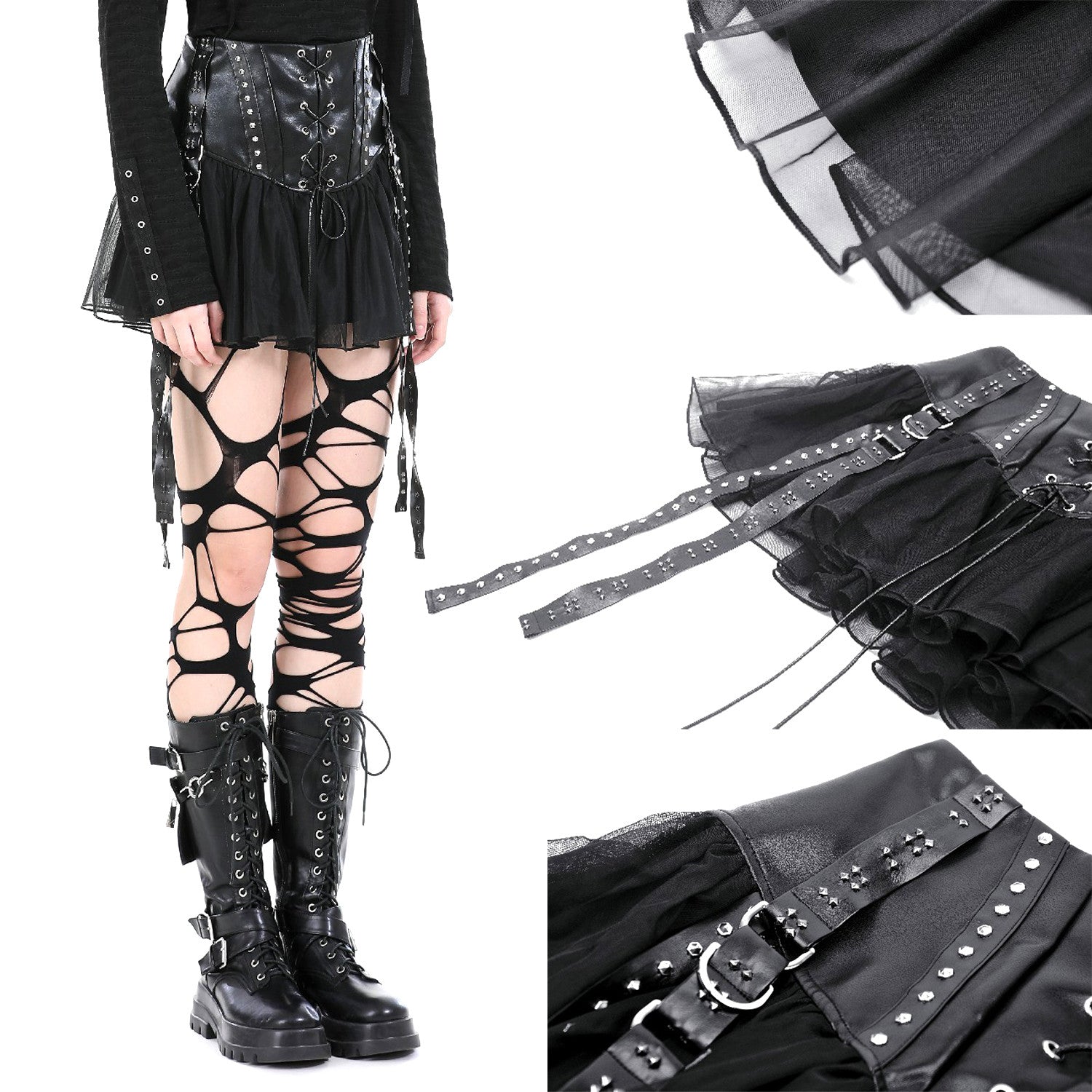 Skirt with tulle