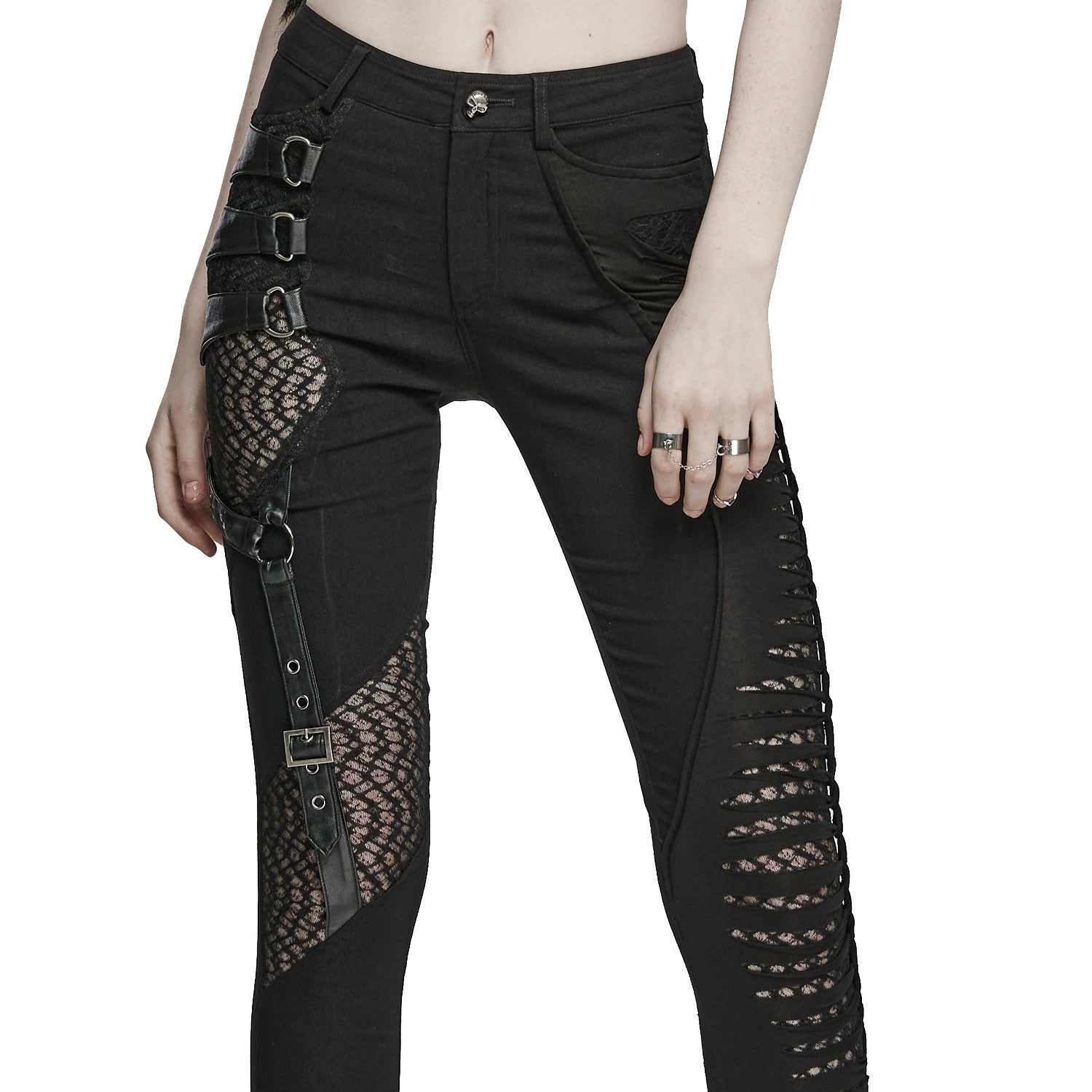 Pantalón Negro Asimétrico