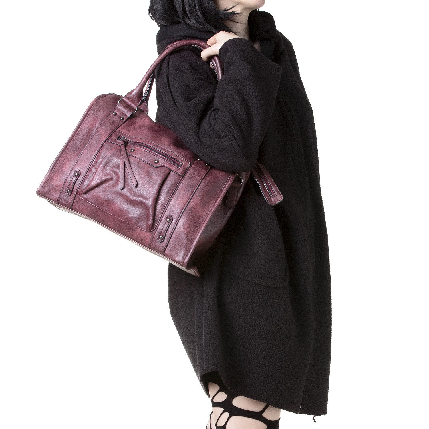 Bolso Rojo con Cremallera