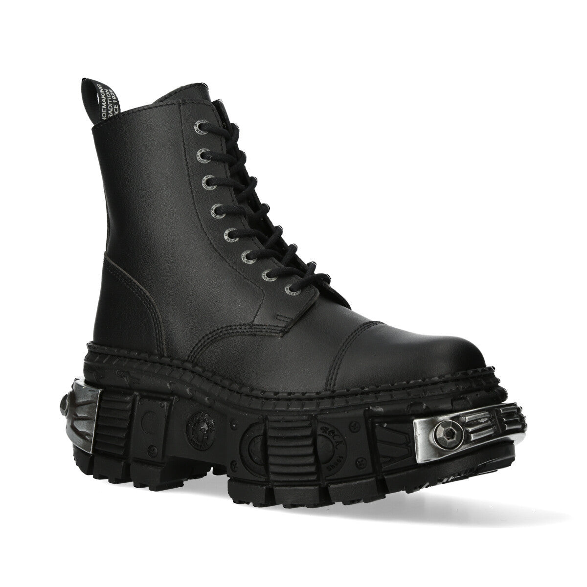 New Rock Unisex Synthetic Leather Ankle Boots
