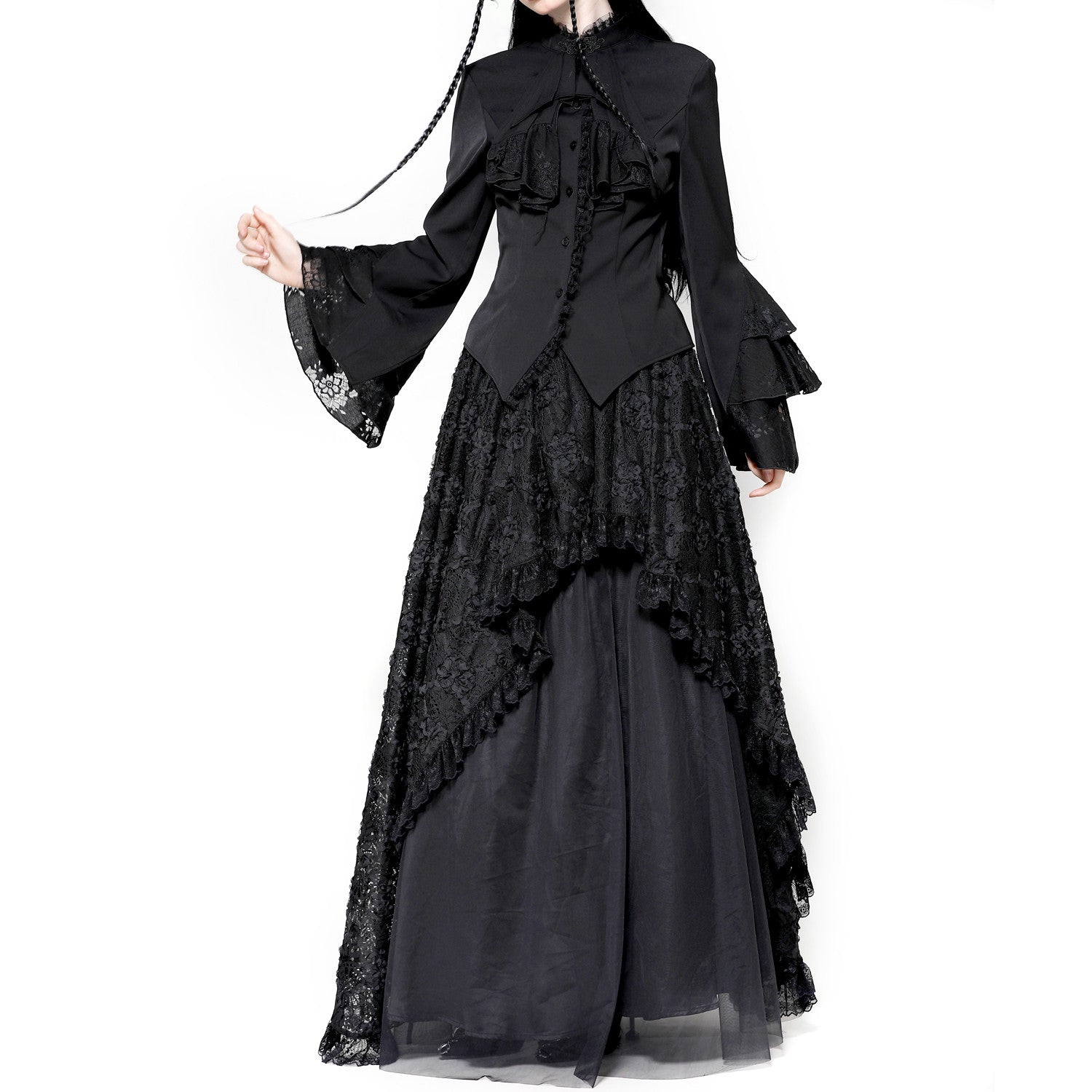 Camisa Victoriana Negra
