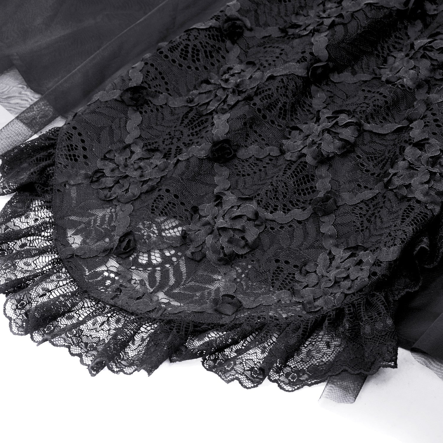 Long Lace and Tulle Skirt