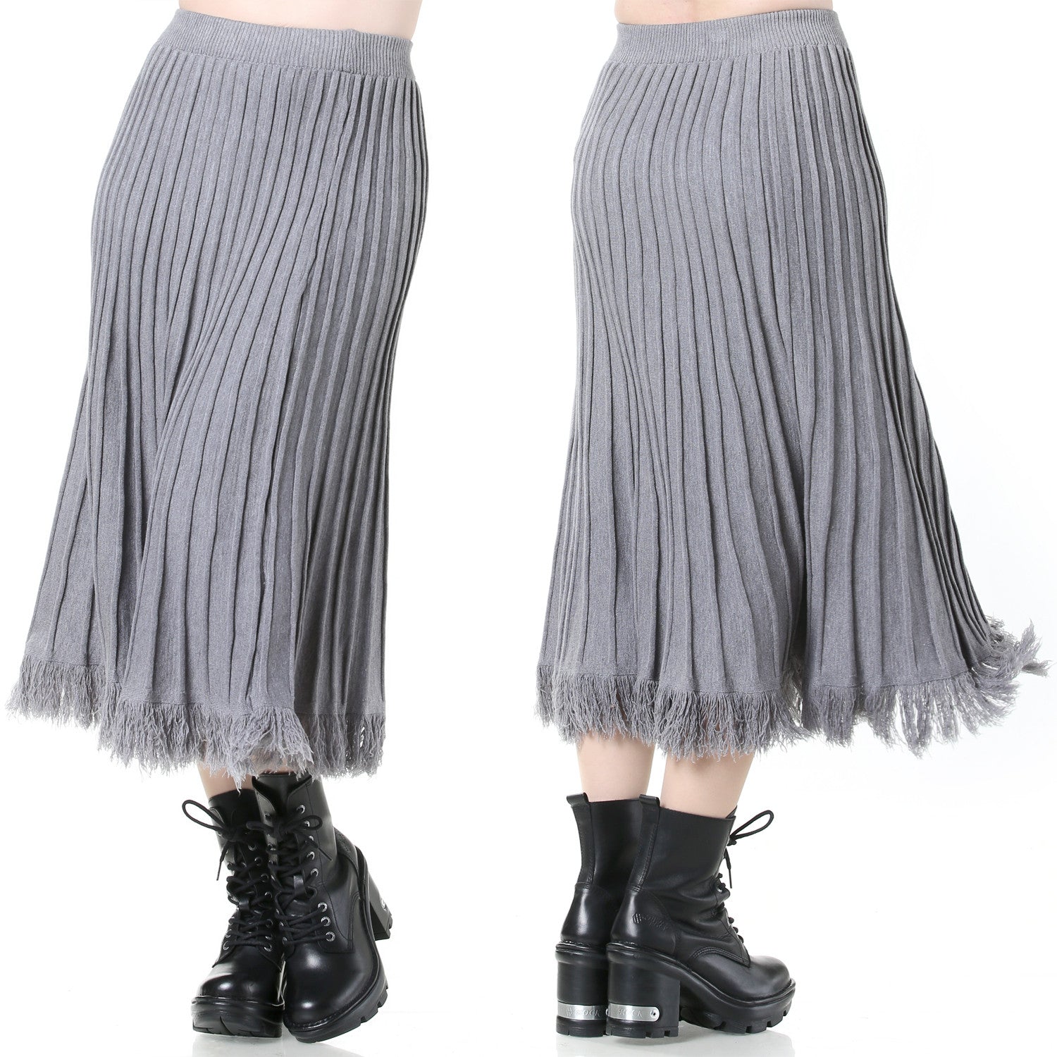 "Silver" Knit Skirt
