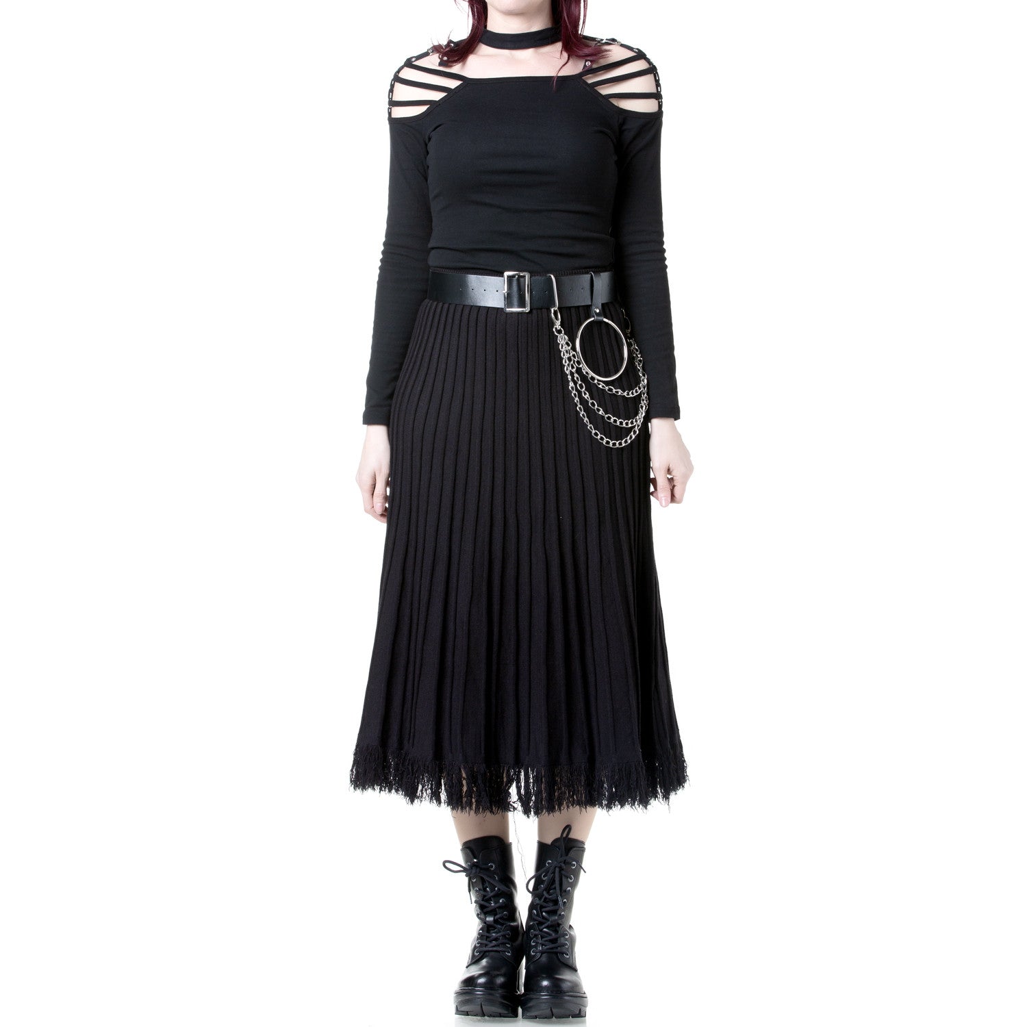 "Lines" Knit Skirt