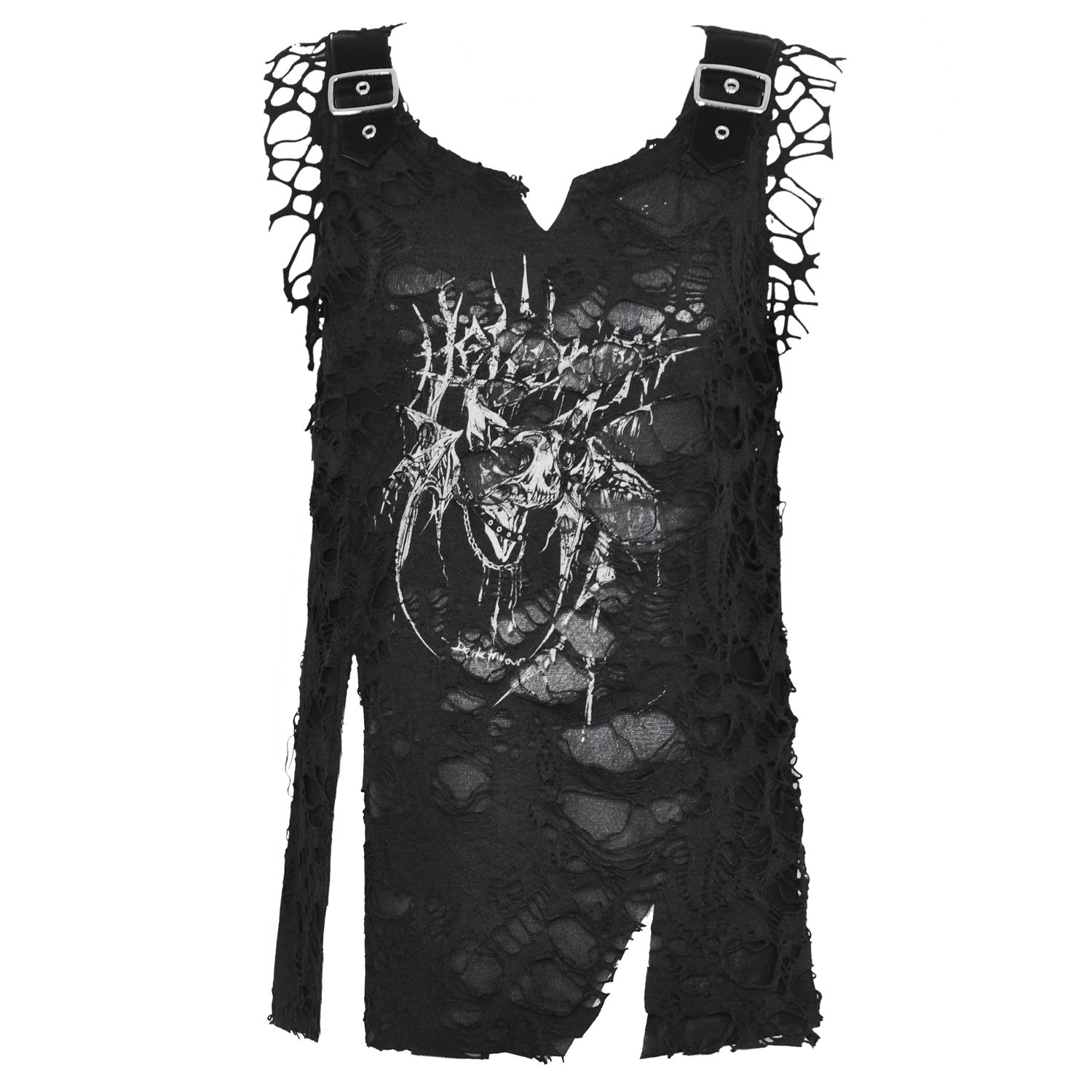 Ripped “Black Chaos” T-shirt