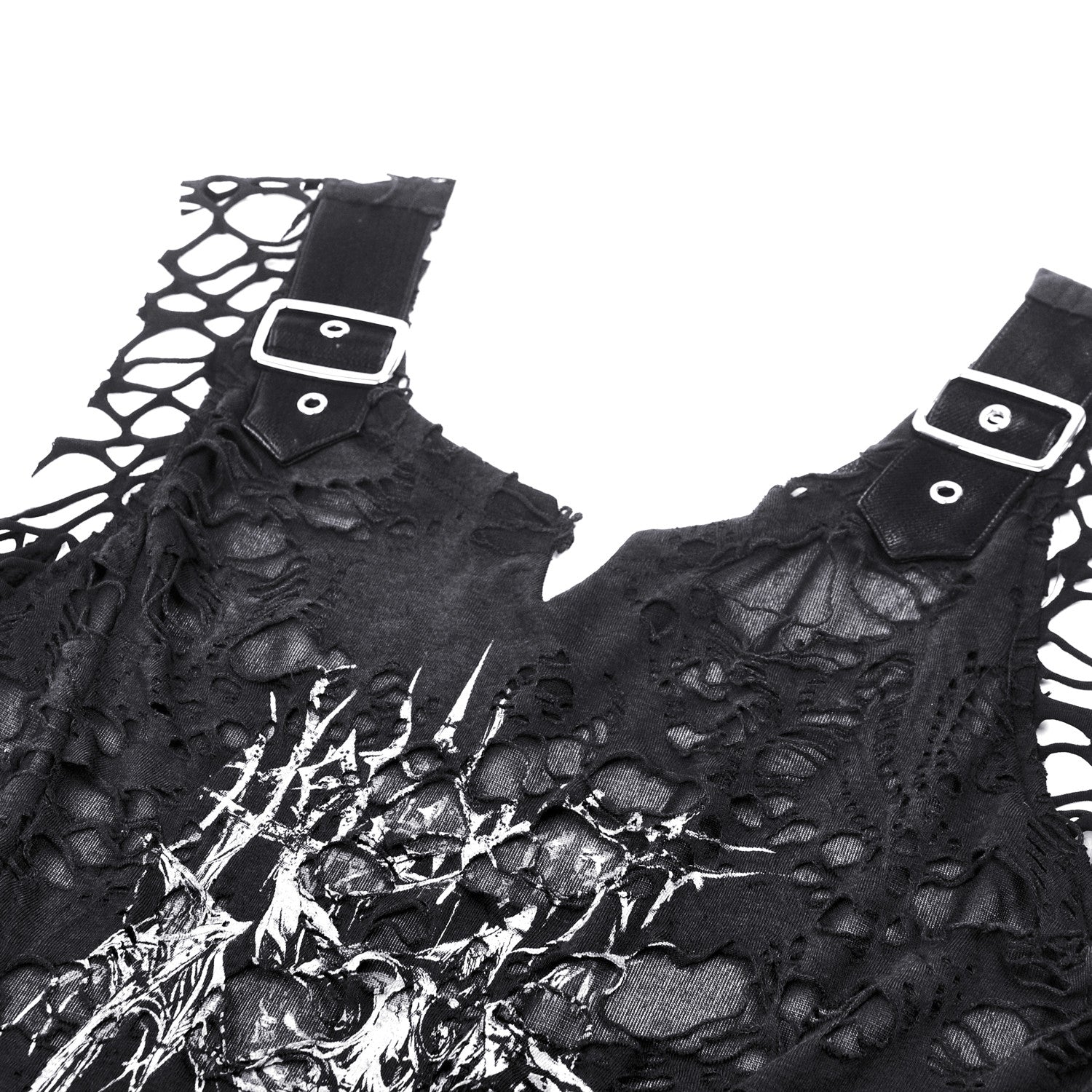 Ripped “Black Chaos” T-shirt