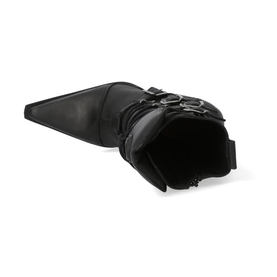 Botas New Rock Negras con Cordones
