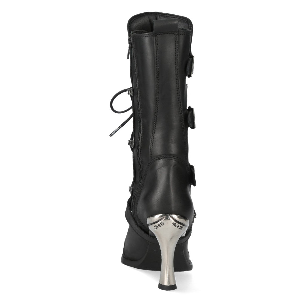 Botas New Rock Negras con Cordones
