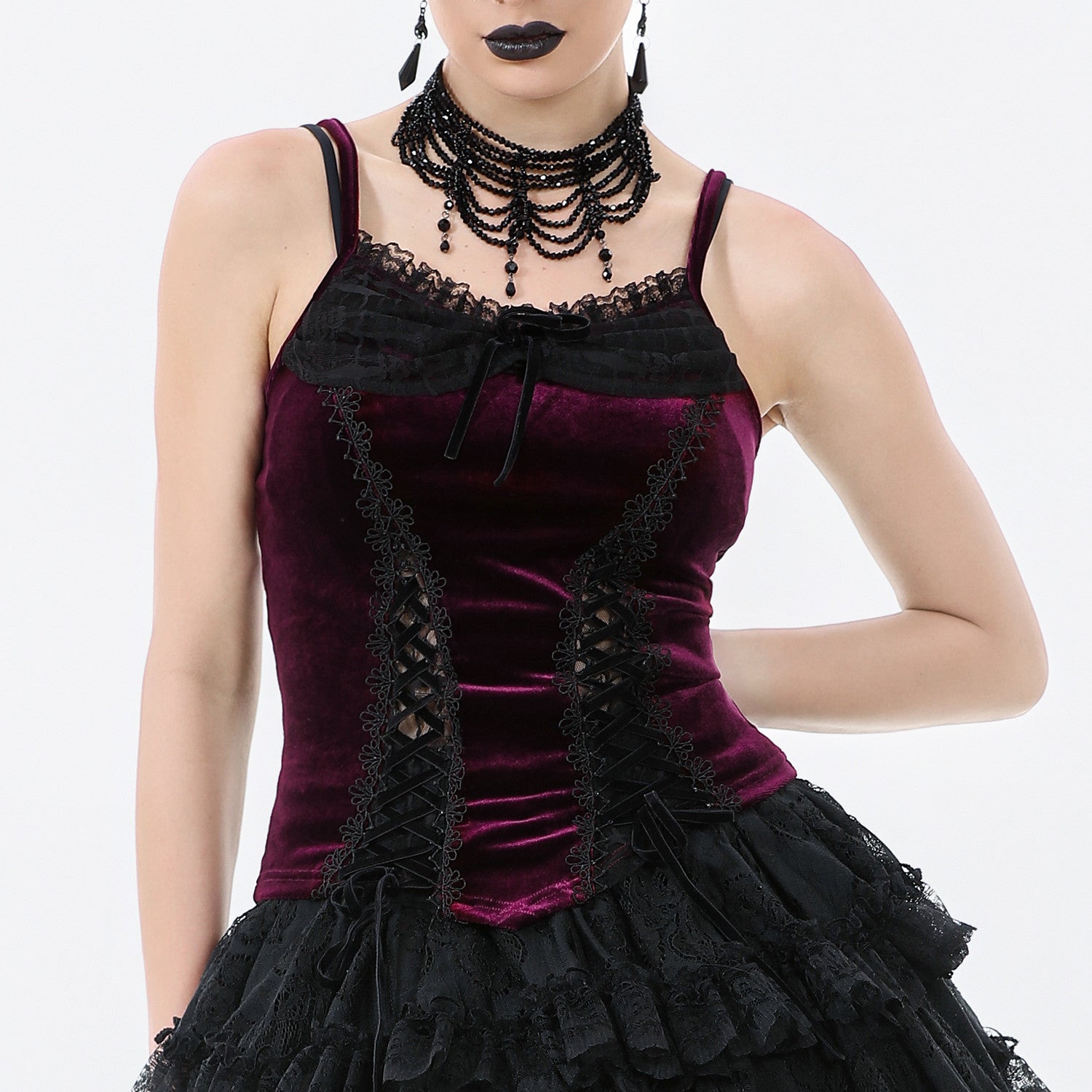 Velvet top "velora"