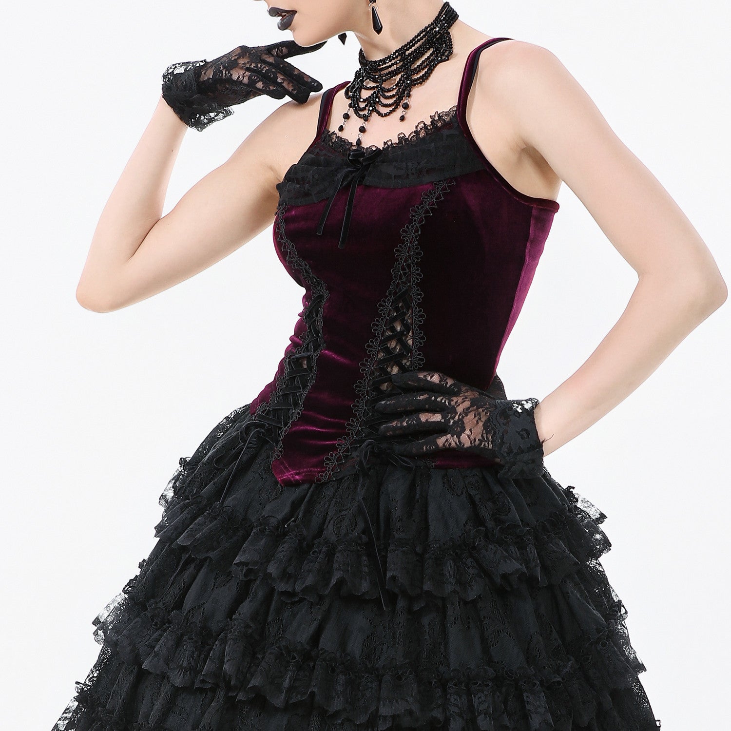 Velvet top "velora"