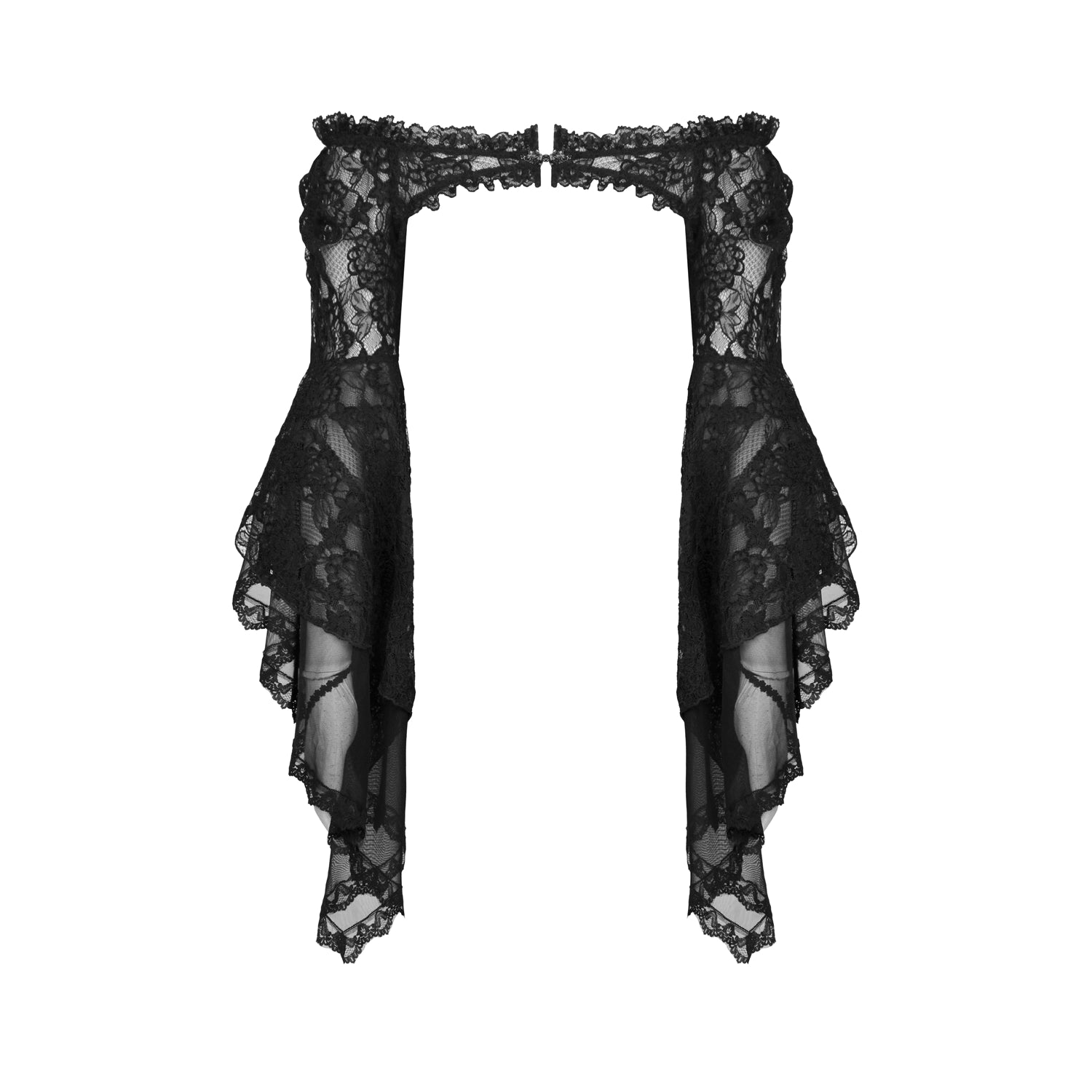 Bolero de Encaje Floral con Mangas Acampanadas