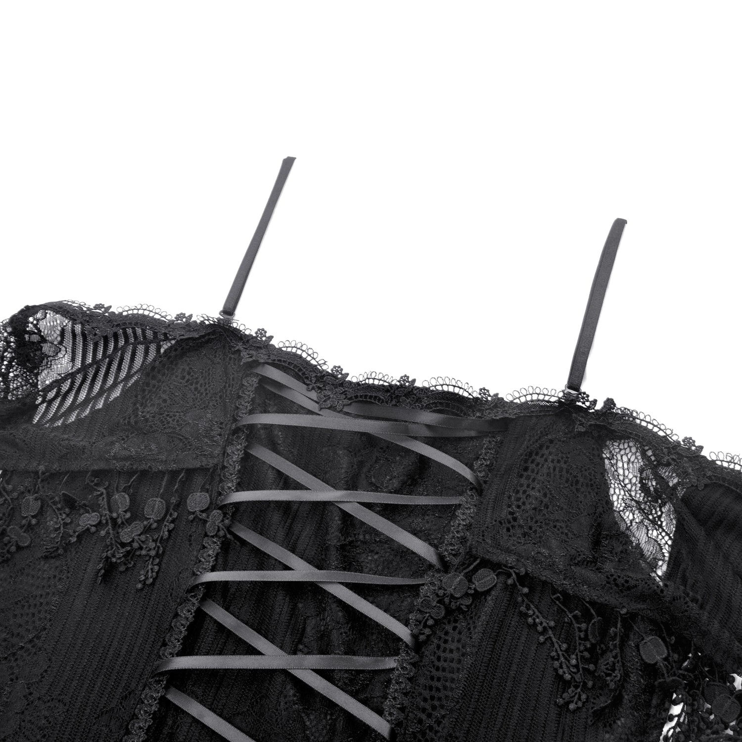 Vestido Gótico Renda | Ombros Caídos