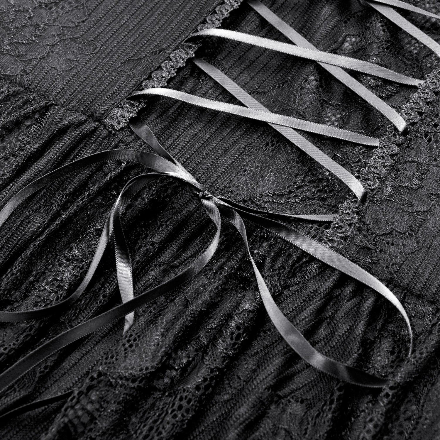 Vestido Gótico Renda | Ombros Caídos