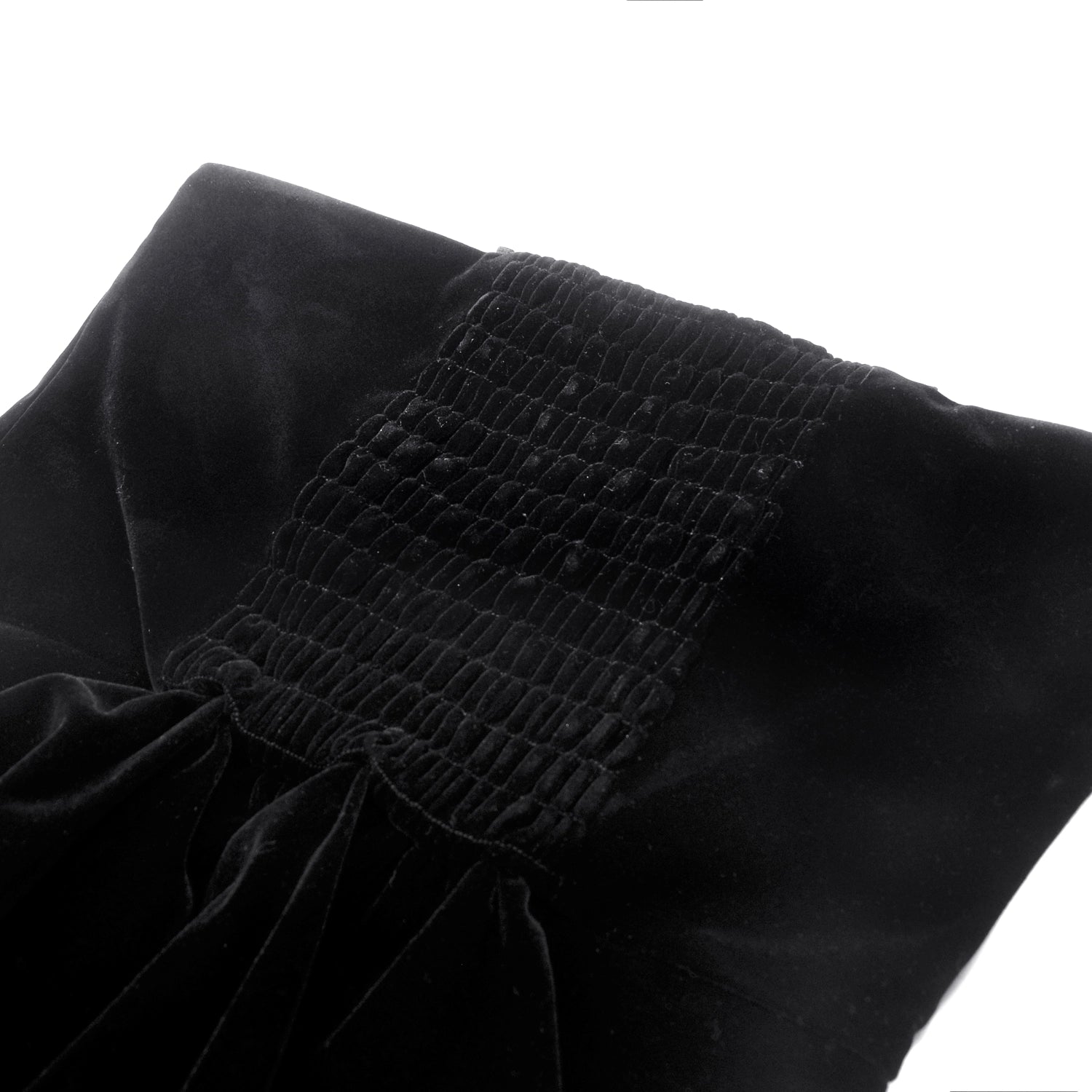 Vestido Largo Gótico Negro Veludo e Renda