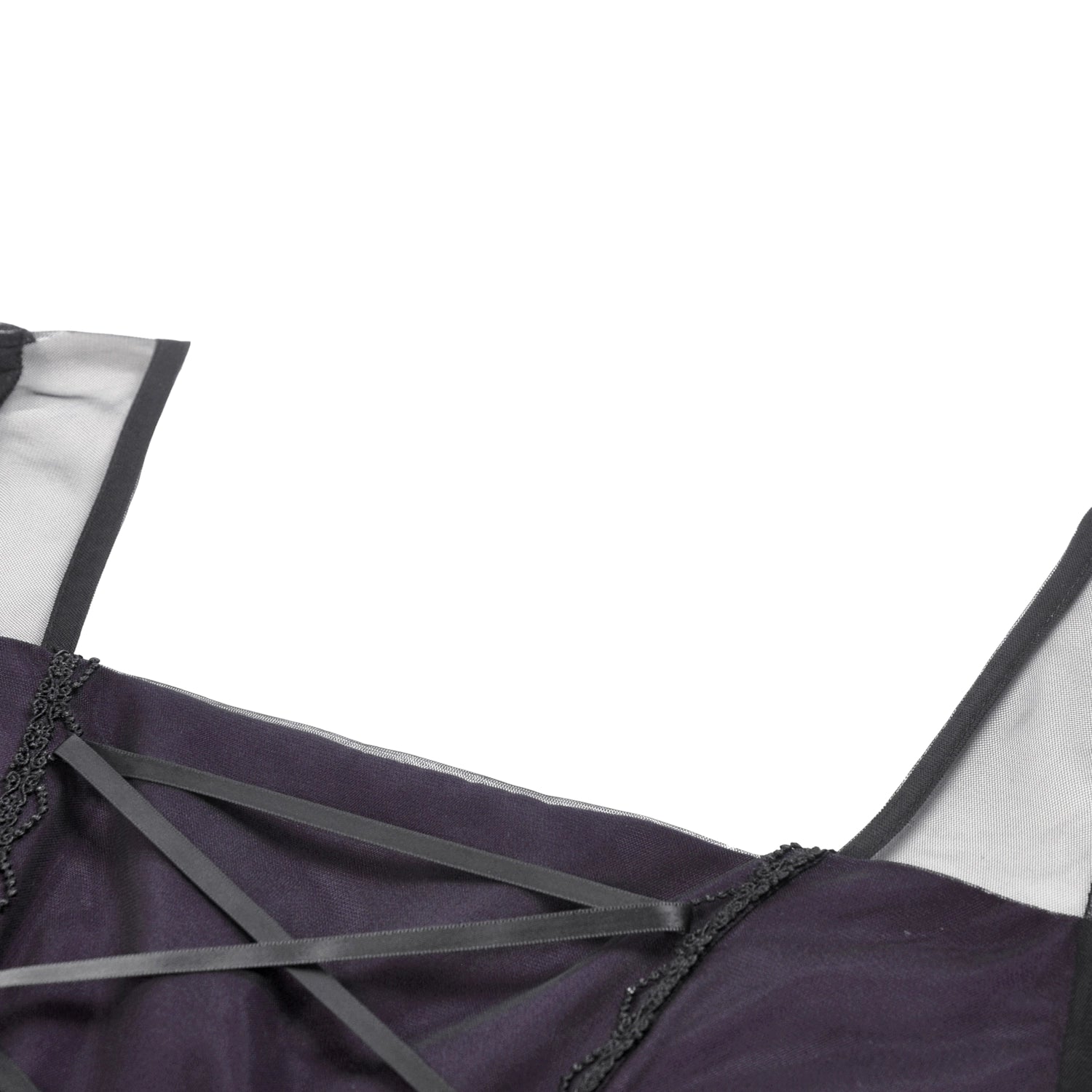 Vestido Largo Gótico Roxo | Mangas de Sino