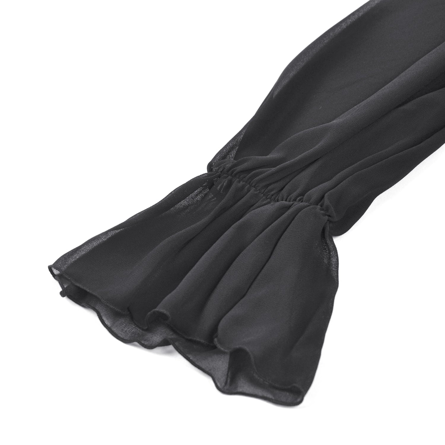 Vestido Corto con Luna Creciente y Mangas Gasa