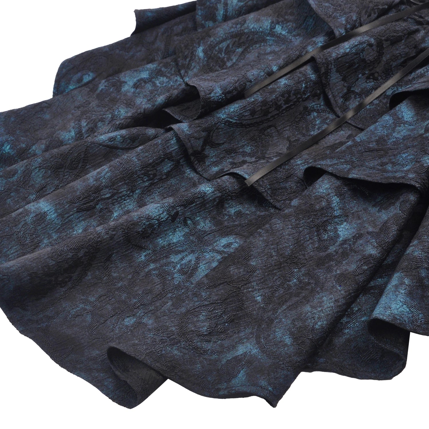 Sobrefalda Gótica com Cintura Corset e folhos