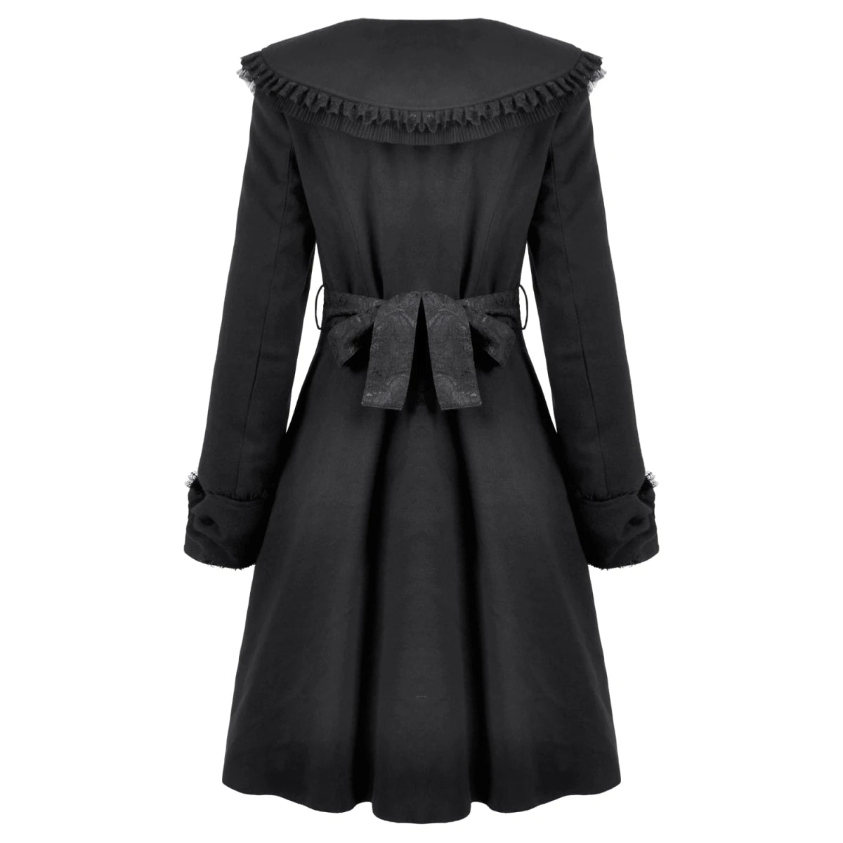 Abrigo de Botonadura Frontal y Gran Cuello - Crazyinlove