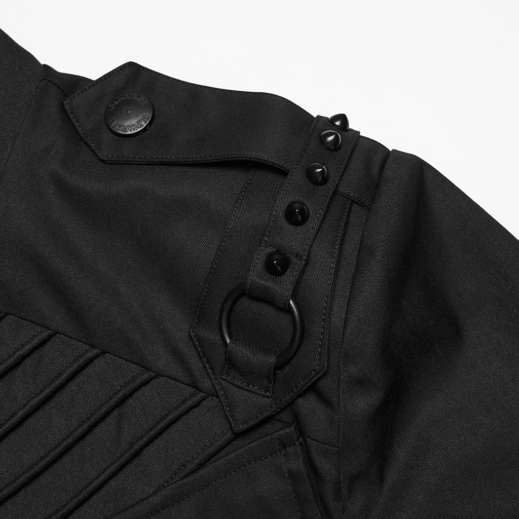 Abrigo Largo Hombre Techwear con Capucha Táctico - Crazyinlove