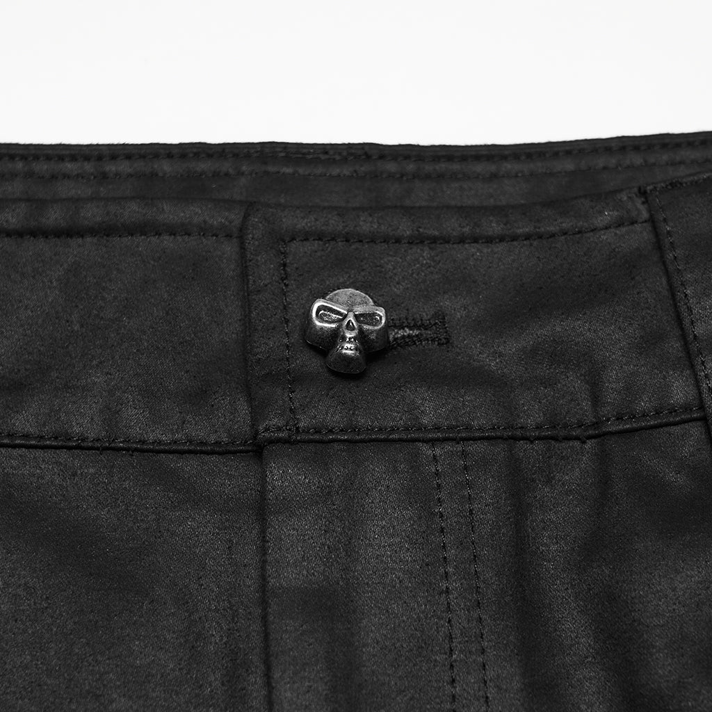 Bermudas Negras con Rejilla y Tachuelas - Crazyinlove