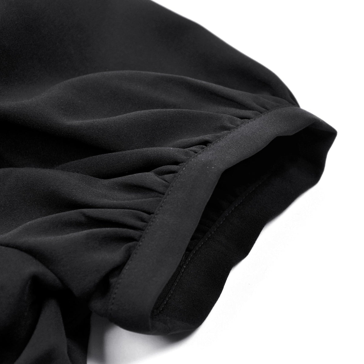 Blusa Gótica Negra Volantes | Mangas Abullonadas - Crazyinlove