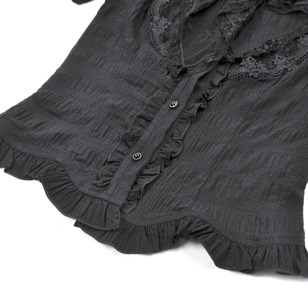 Blusa Gótica Victoriana de Encaje con Camafeo - Crazyinlove