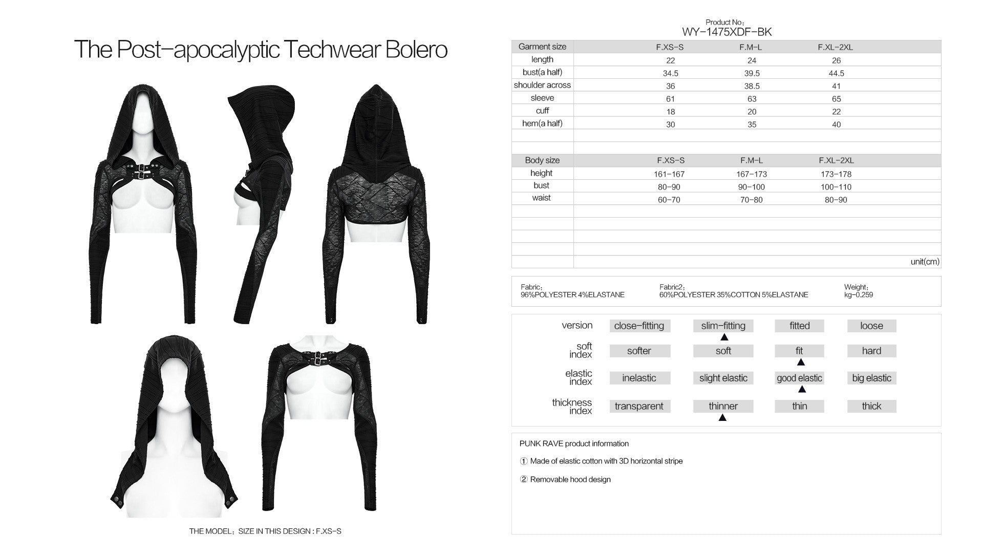 Bolero con Capucha - Crazyinlove