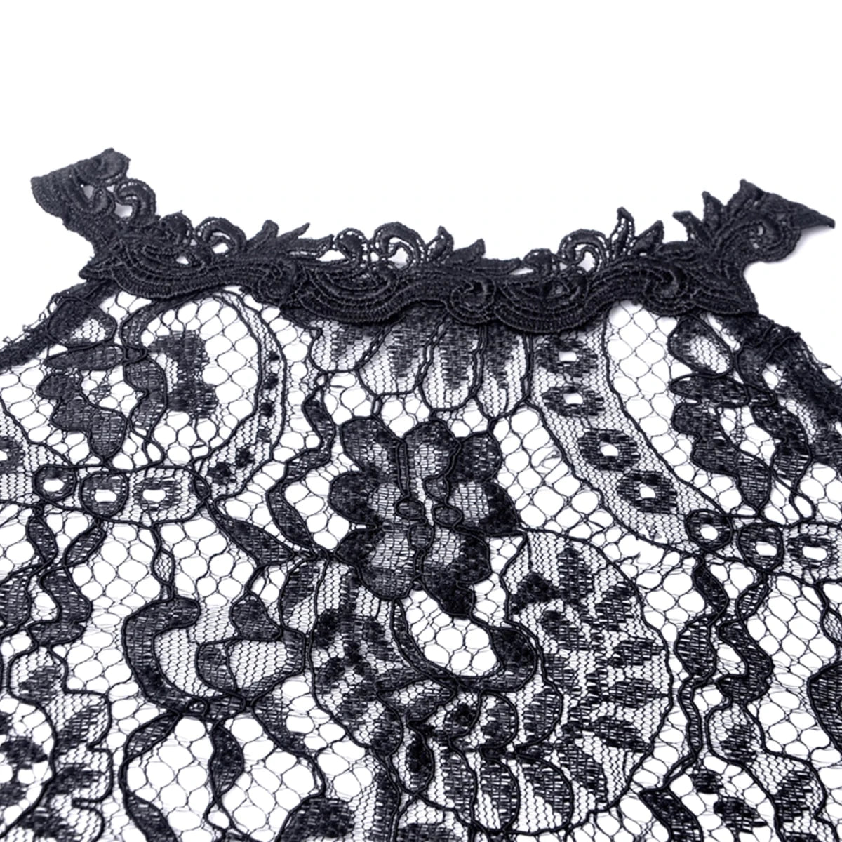 Bolero de Encaje con Mangas Murciélago y Tiras - Crazyinlove