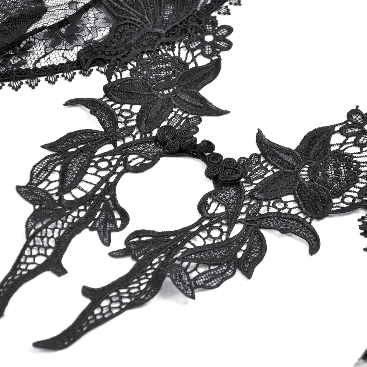 Bolero de Encaje Negro con Mangas Acampanadas - Crazyinlove