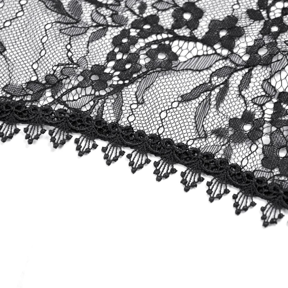 Bolero de Encaje Negro con Mangas Acampanadas - Crazyinlove