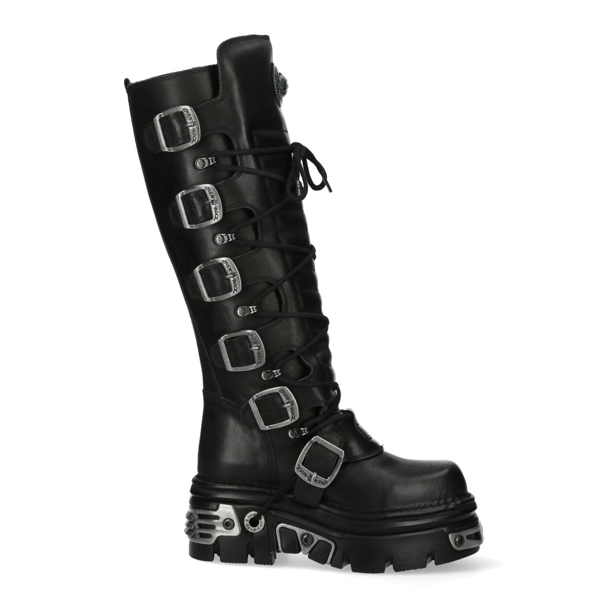 Bota Alta Gótica Hebillas New Rock - Crazyinlove