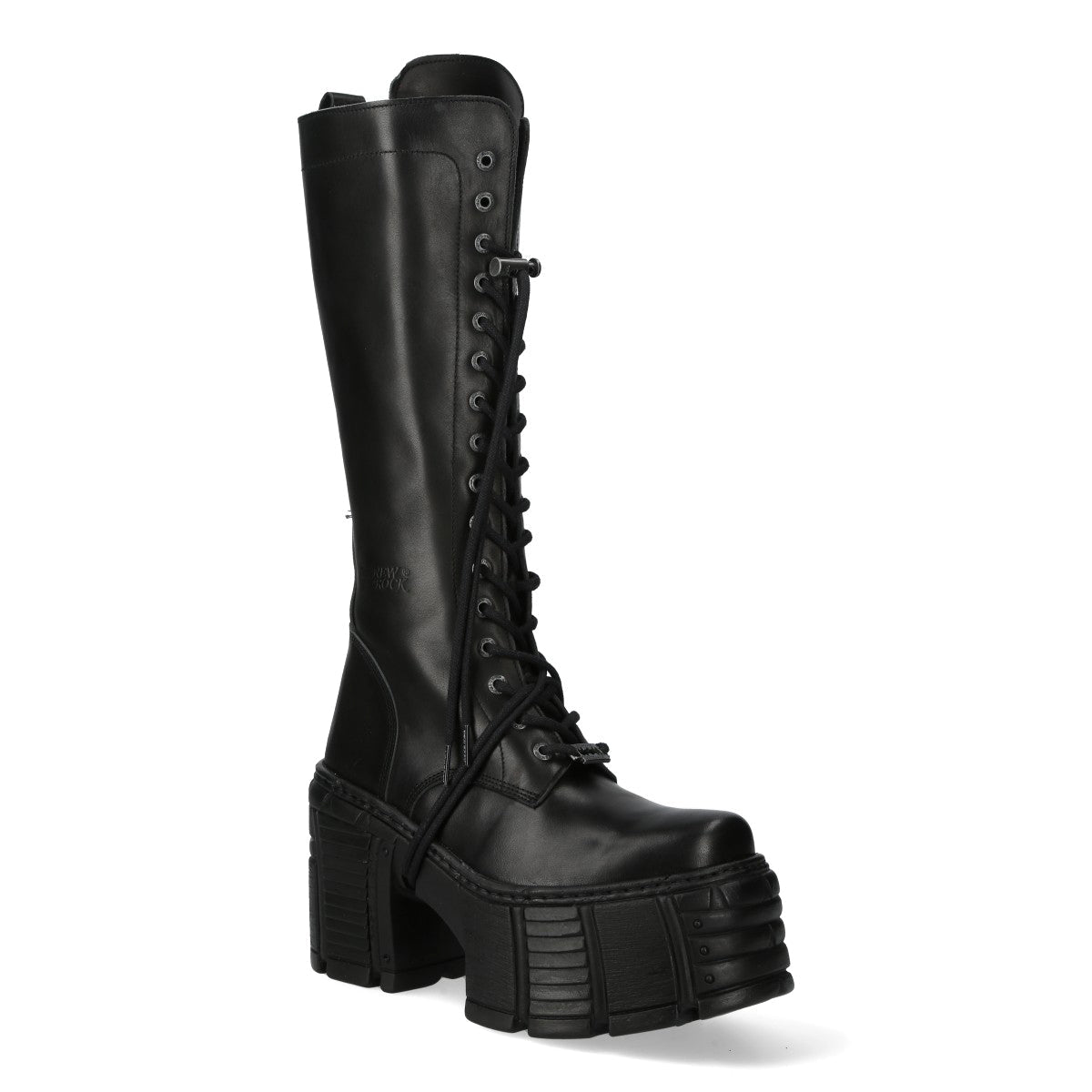 Bota Alta Heavy Plataforma Acordonada - Crazyinlove