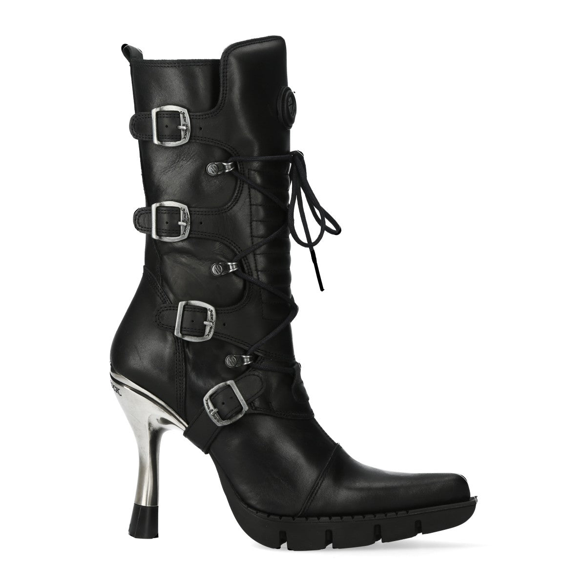 Bota Tacón Plataforma Punk Hebillas - Crazyinlove